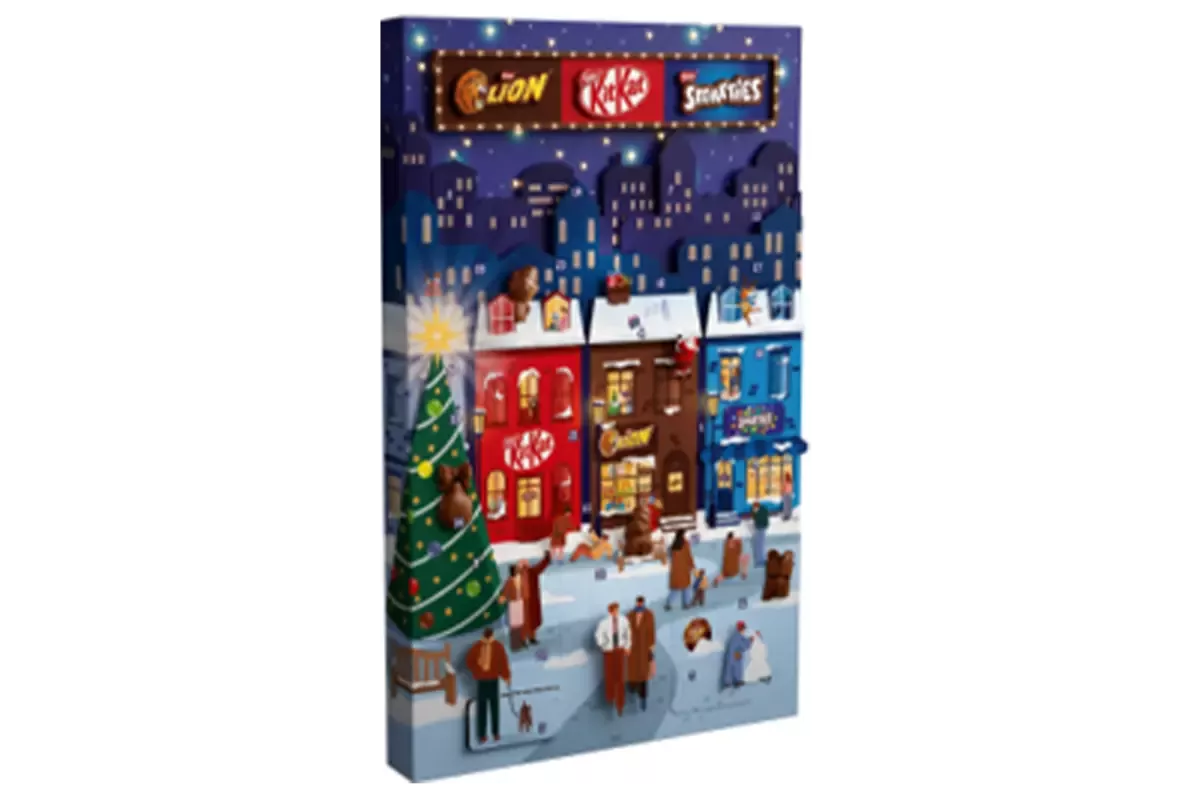 Calendrier Noël KitKat Smarties Lion