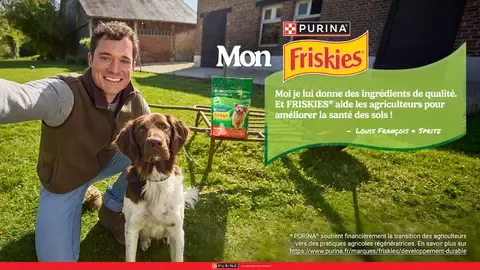 Chien mangeant dans sa gamelle