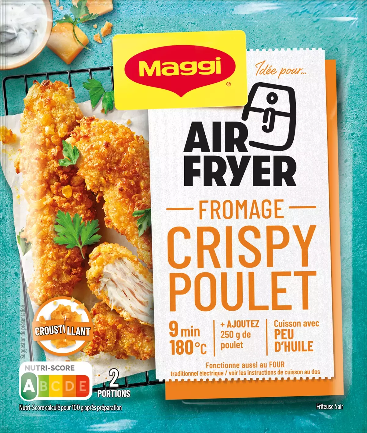 Maggi - airfryer fromage crispy poulet