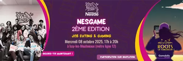 Annonce pour l'événement NESGAME 2ème Edition organisé par Nestlé