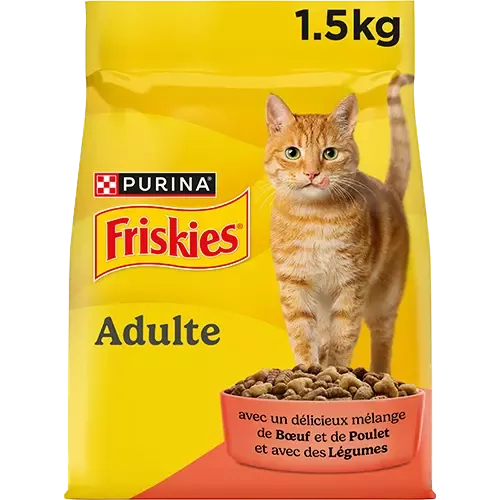 Friskies Chat Adulte Boeuf Poulet Légumes 1,5kg