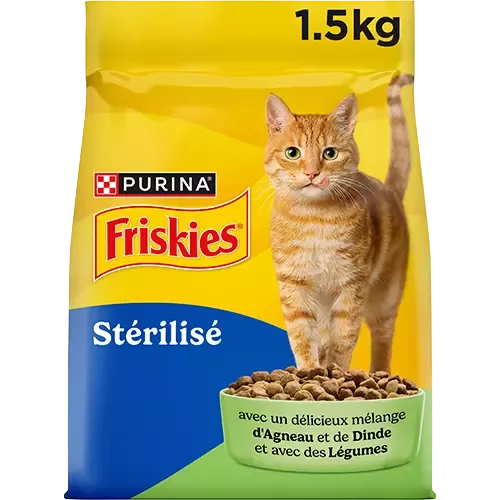 Friskies Chat Stérilisé Agneau Dinde Légumes