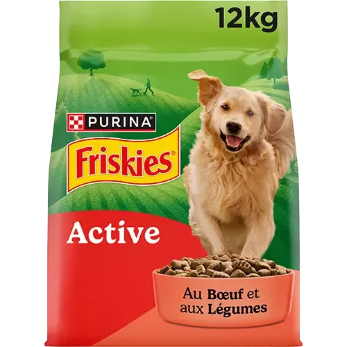 Friskies® Active - Croquettes au bœuf pour chien actif​