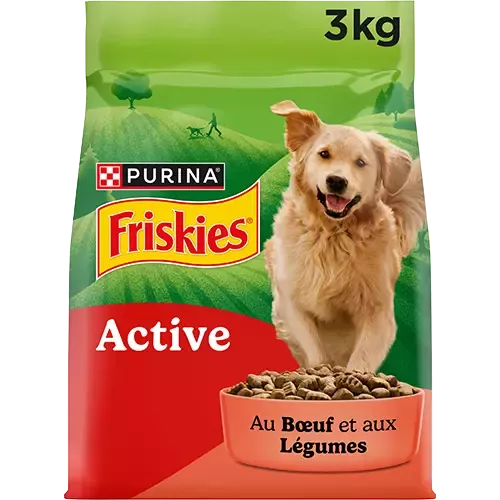Friskies® Active - Croquettes au bœuf pour chien actif​