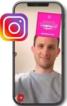 Filtre instagram Nestlé en France "Place à l'action"